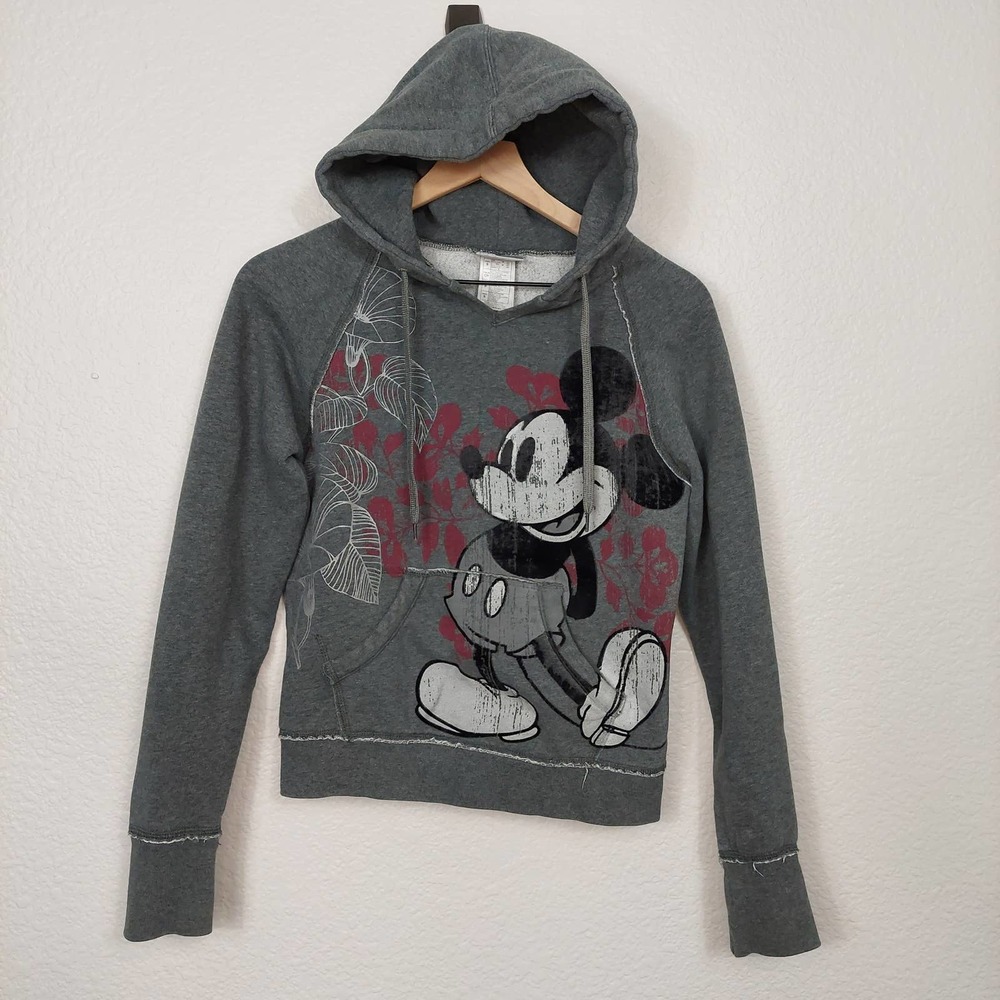 Disney Parks Mickey Mouse Pullover Hoodie Women's Small Girl's XL Pre-Owned